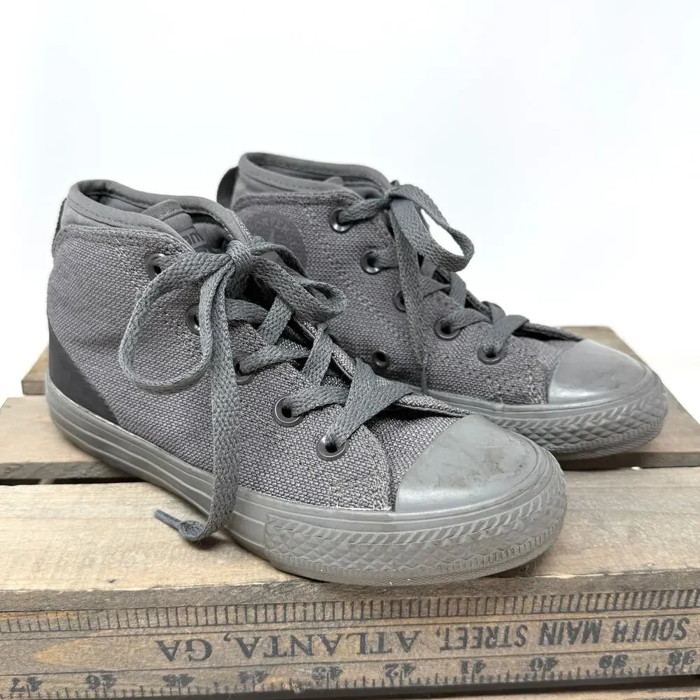 Converse Kids Chuck Taylor All Star Syde Street High Top Sneakers Grey Size 13
